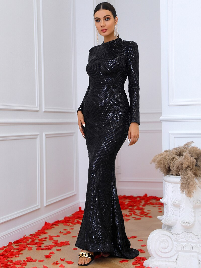 Black Sequin Mermaid Dresses for Women - Up to 77% off | Lyst